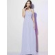 Charming Spaghetti Straps Sleeveless Pleats Long Chiffon Bridesmaid Dresses