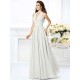 Charming Halter Pleats Sleeveless Long Chiffon Bridesmaid Dresses