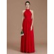 Charming Halter Sleeveless Ruched Chiffon Bridesmaid Dresses