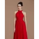 Charming Halter Sleeveless Ruched Chiffon Bridesmaid Dresses