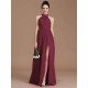 Charming Halter Sleeveless Ruched Chiffon Bridesmaid Dresses