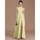 Charming Halter Sleeveless Ruched Chiffon Bridesmaid Dresses