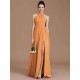 Charming Halter Sleeveless Ruched Chiffon Bridesmaid Dresses