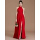 Charming Halter Sleeveless Ruched Chiffon Bridesmaid Dresses
