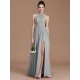 Charming Halter Sleeveless Ruched Chiffon Bridesmaid Dresses