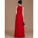 Charming Halter Sleeveless Ruched Chiffon Bridesmaid Dresses