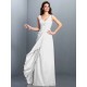 Charming Straps Pleats Sleeveless Long Chiffon Bridesmaid Dresses