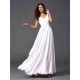 Charming Straps Sash/Ribbon/Belt Sleeveless Long Chiffon Bridesmaid Dresses