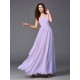 Charming Straps Sash/Ribbon/Belt Sleeveless Long Chiffon Bridesmaid Dresses