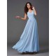 Charming Straps Sash/Ribbon/Belt Sleeveless Long Chiffon Bridesmaid Dresses