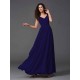 Charming Straps Sash/Ribbon/Belt Sleeveless Long Chiffon Bridesmaid Dresses