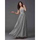 Charming Straps Sash/Ribbon/Belt Sleeveless Long Chiffon Bridesmaid Dresses