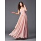 Charming Straps Sash/Ribbon/Belt Sleeveless Long Chiffon Bridesmaid Dresses