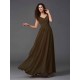 Charming Straps Sash/Ribbon/Belt Sleeveless Long Chiffon Bridesmaid Dresses
