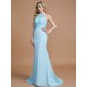 Mermaid Gorgeous Sleeveless Scoop Chiffon Bridesmaid Dresses