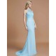 Mermaid Gorgeous Sleeveless Scoop Chiffon Bridesmaid Dresses