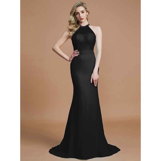 Mermaid Gorgeous Sleeveless Scoop Chiffon Bridesmaid Dresses