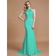 Mermaid Gorgeous Sleeveless Scoop Chiffon Bridesmaid Dresses