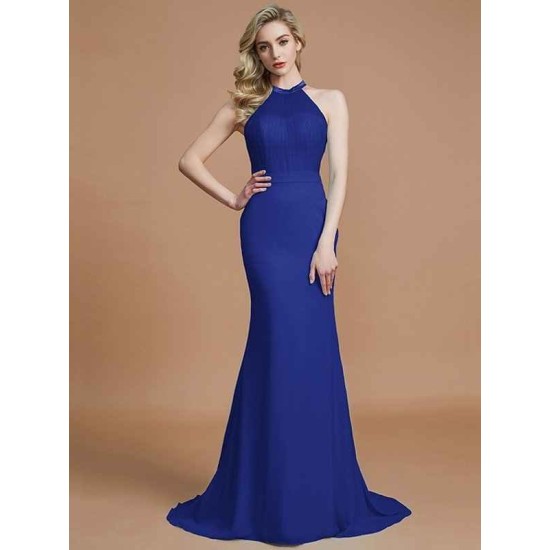 Mermaid Gorgeous Sleeveless Scoop Chiffon Bridesmaid Dresses