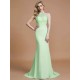 Mermaid Gorgeous Sleeveless Scoop Chiffon Bridesmaid Dresses