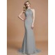 Mermaid Gorgeous Sleeveless Scoop Chiffon Bridesmaid Dresses