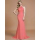 Mermaid Gorgeous Sleeveless Scoop Chiffon Bridesmaid Dresses