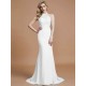 Mermaid Gorgeous Sleeveless Scoop Chiffon Bridesmaid Dresses