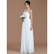 Classy Sleeveless One Shoulders Ruched Chiffon Bridesmaid Dresses