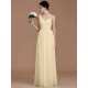 Classy Sleeveless One Shoulders Ruched Chiffon Bridesmaid Dresses
