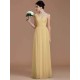 Classy Sleeveless One Shoulders Ruched Chiffon Bridesmaid Dresses