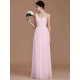 Classy Sleeveless One Shoulders Ruched Chiffon Bridesmaid Dresses