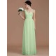 Classy Sleeveless One Shoulders Ruched Chiffon Bridesmaid Dresses