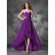 Gorgeous Sweetheart Ruffles Sleeveless High Low Chiffon Bridesmaid Dresses