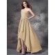 Gorgeous Sweetheart Ruffles Sleeveless High Low Chiffon Bridesmaid Dresses