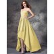 Gorgeous Sweetheart Ruffles Sleeveless High Low Chiffon Bridesmaid Dresses