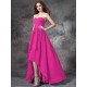Gorgeous Sweetheart Ruffles Sleeveless High Low Chiffon Bridesmaid Dresses