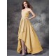 Gorgeous Sweetheart Ruffles Sleeveless High Low Chiffon Bridesmaid Dresses