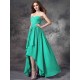 Gorgeous Sweetheart Ruffles Sleeveless High Low Chiffon Bridesmaid Dresses
