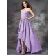 Gorgeous Sweetheart Ruffles Sleeveless High Low Chiffon Bridesmaid Dresses