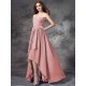 Gorgeous Sweetheart Ruffles Sleeveless High Low Chiffon Bridesmaid Dresses