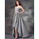 Gorgeous Sweetheart Ruffles Sleeveless High Low Chiffon Bridesmaid Dresses