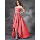 Gorgeous Sweetheart Ruffles Sleeveless High Low Chiffon Bridesmaid Dresses