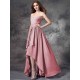 Gorgeous Sweetheart Ruffles Sleeveless High Low Chiffon Bridesmaid Dresses