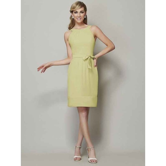 Chic Sleeveless Short Chiffon Bridesmaid Dresses