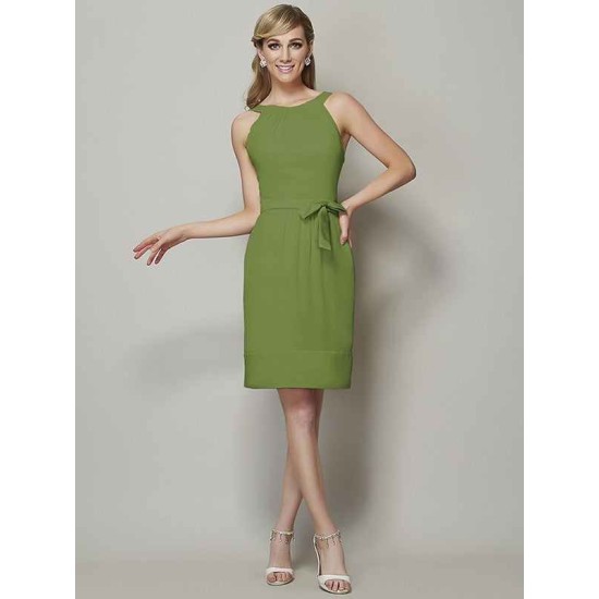 Chic Sleeveless Short Chiffon Bridesmaid Dresses