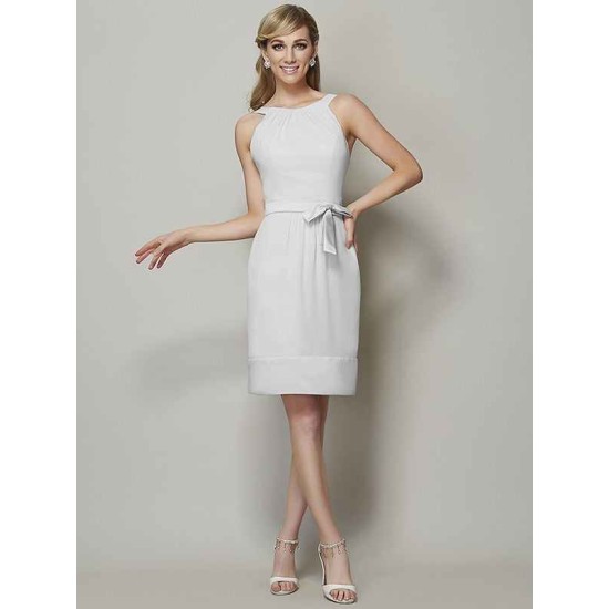Chic Sleeveless Short Chiffon Bridesmaid Dresses