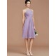 Charming Halter Sleeveless Ruched Short/Mini Chiffon Bridesmaid Dresses