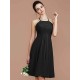 Charming Halter Sleeveless Ruched Short/Mini Chiffon Bridesmaid Dresses