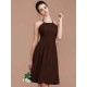 Charming Halter Sleeveless Ruched Short/Mini Chiffon Bridesmaid Dresses