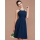 Charming Halter Sleeveless Ruched Short/Mini Chiffon Bridesmaid Dresses